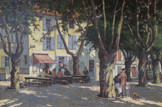 Mckay, oil on canvas, Afternoon in Provence, signed, 60 x 90cm